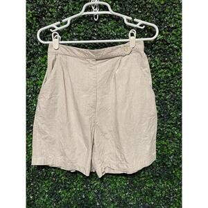 J. Jill Linen Shorts Dress Beige Great for office to Vacation